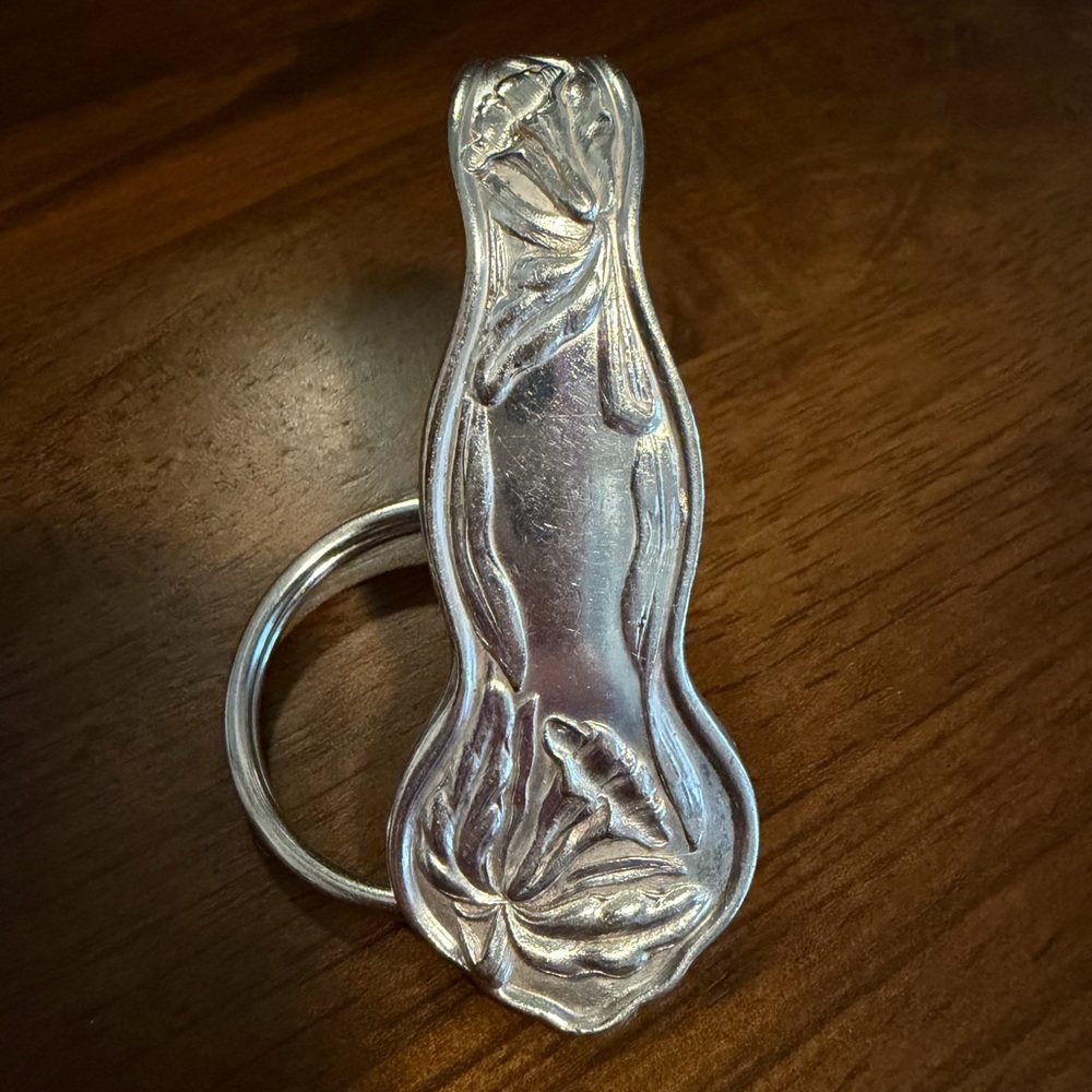 Handmade Silverware Purse Clip Keychain